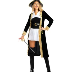 Disfraz de pirata deluxe para mujer - Colección colonial S*Funidelia Best