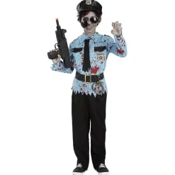 Discount Disfraz de Policía Zombie (7-9 años) Disfraces|Halloween