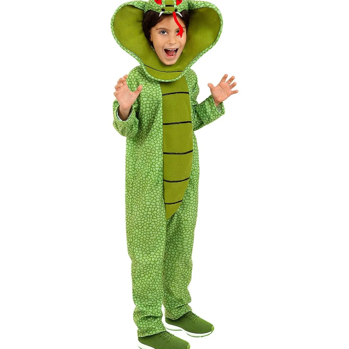 New Disfraz de serpiente para niños 10-12 años Disfraces|Halloween