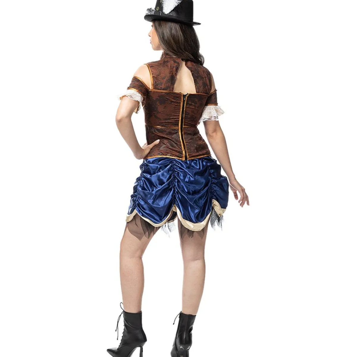 Discount Disfraz de Steampunk corto para mujer S Halloween|Disfraces
