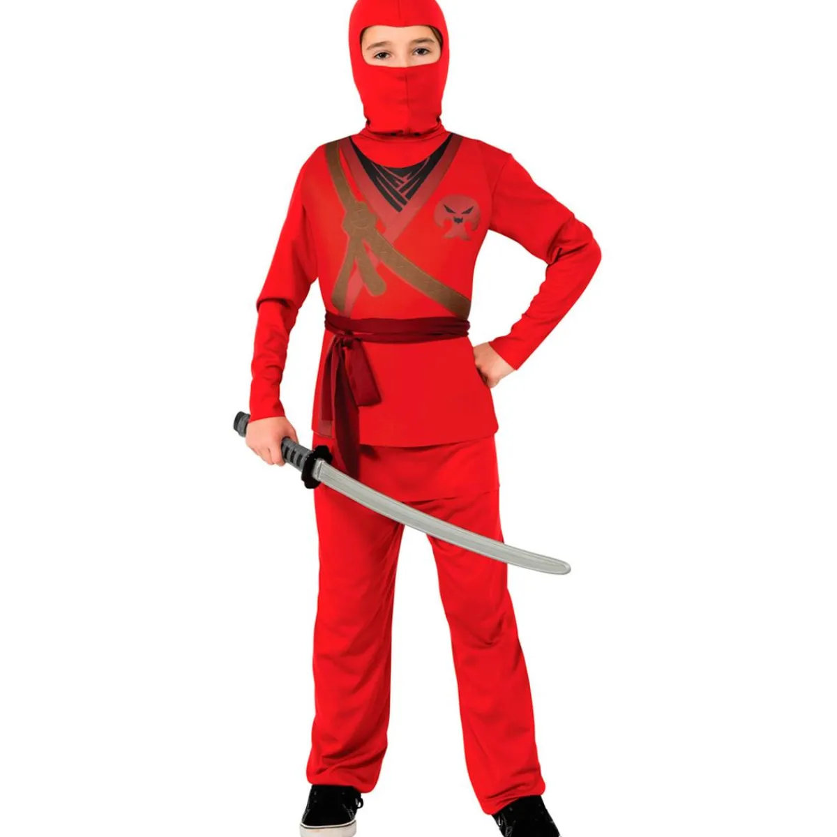 Disfraz Infantil - Ninja Skull Rojo 5-7 años*RUBIE'S Best