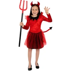 Discount Disfraz infantil de Diablesa (7-9 años) Disfraces|Halloween