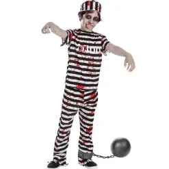 Hot Disfraz infantil de Prisionero Zombie (10-12 años) Disfraces|Halloween