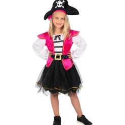 Disfraz pirata rosa para niña 3-4 años*Funidelia New