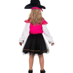 Disfraz pirata rosa para niña 3-4 años*Funidelia New