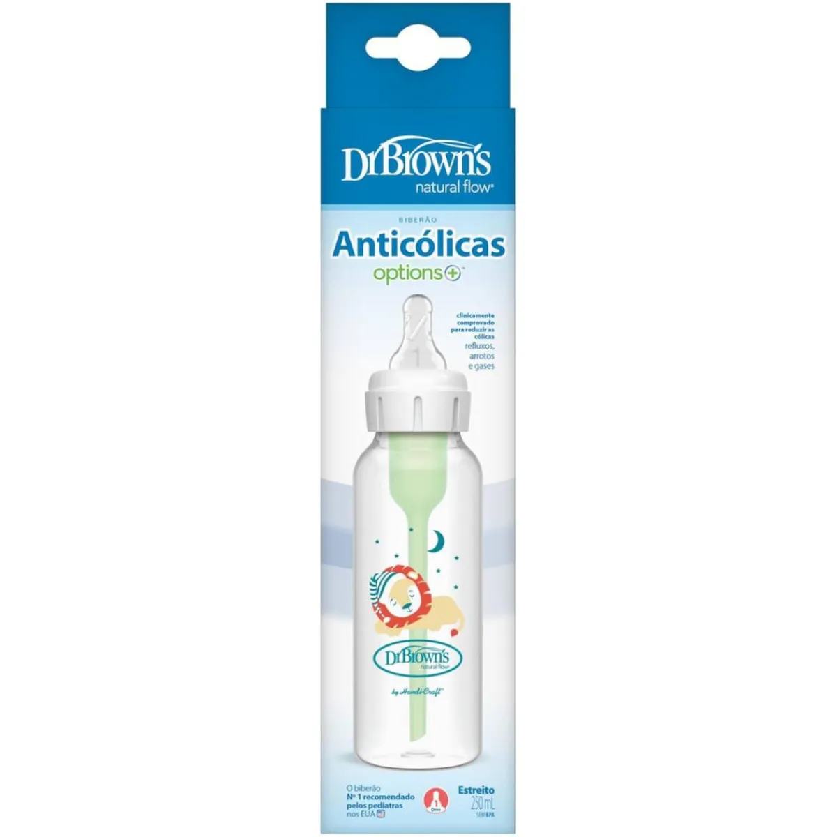 Clearance - Biberón Anticólico Options+ Boca Estrecha 250 ml - León Biberones Y Chupetes·Biberones