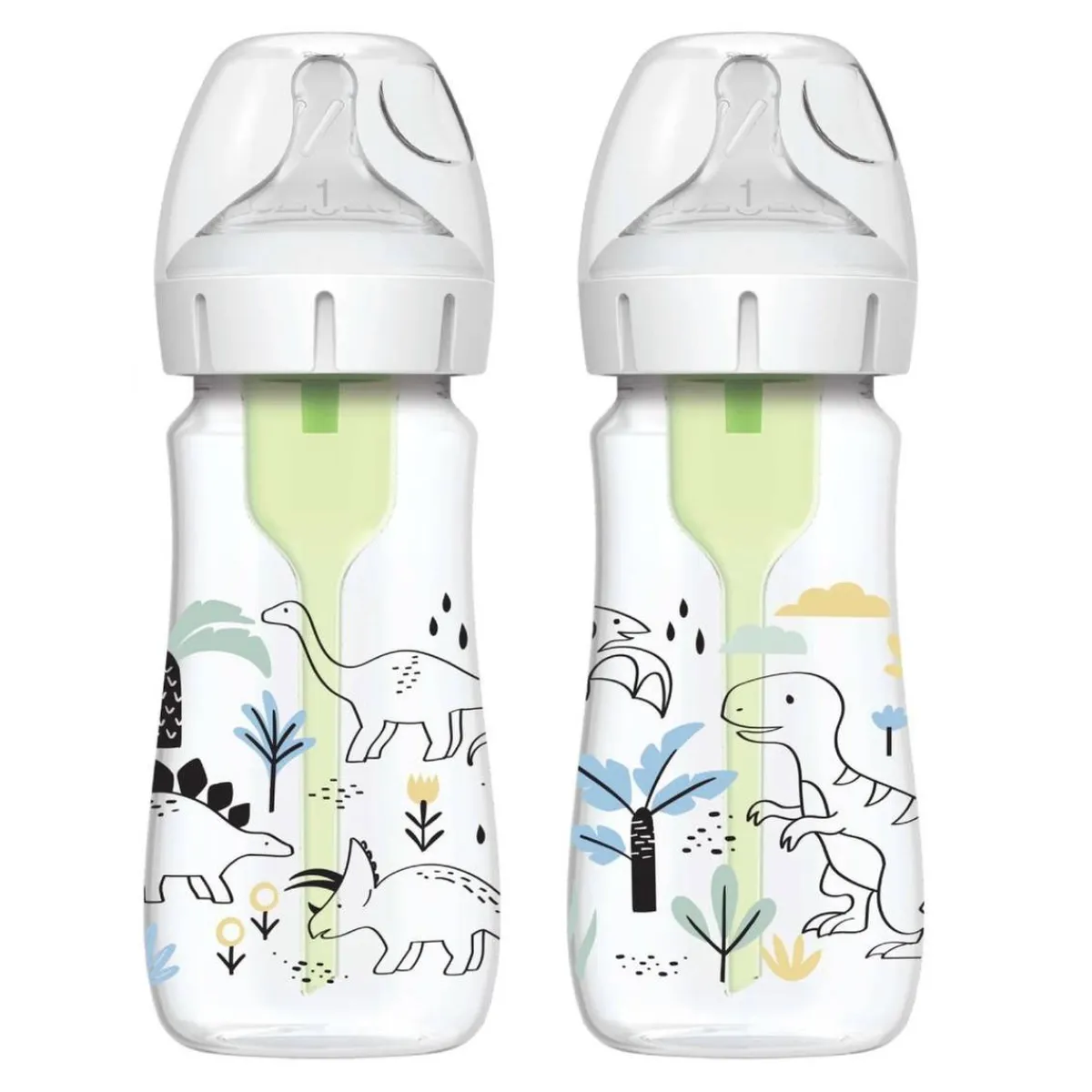 Sale - Pack 2 Biberones Options+ Boca Ancha 270ml - Dinosaurios Biberones Y Chupetes·Biberones
