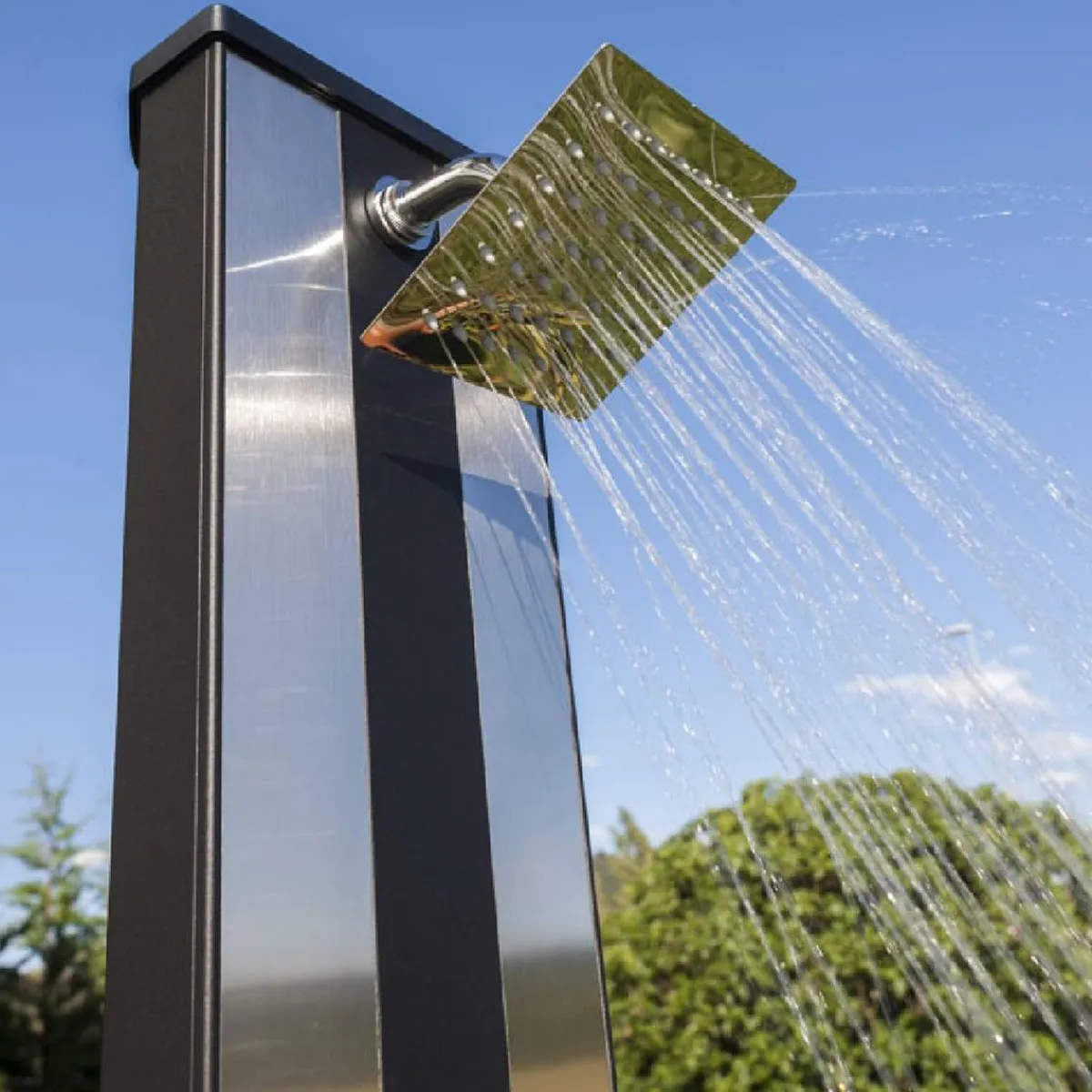 Ducha solar aluminio 38L*GRE