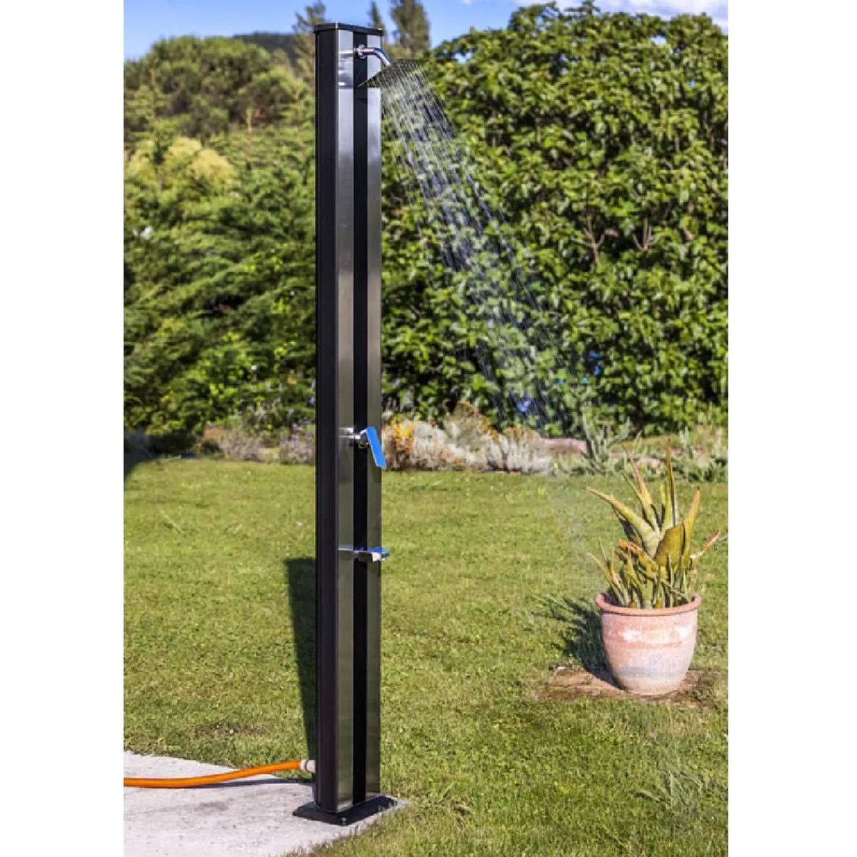 Ducha solar aluminio 38L*GRE