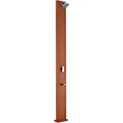 Hot Ducha solar cuadrada efecto madera 32L Piscinas|Juguetes De Verano