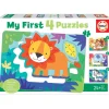 Educa Borrás - Animales de la selva - My first 4 puzzles*EDUCA BORRAS Best
