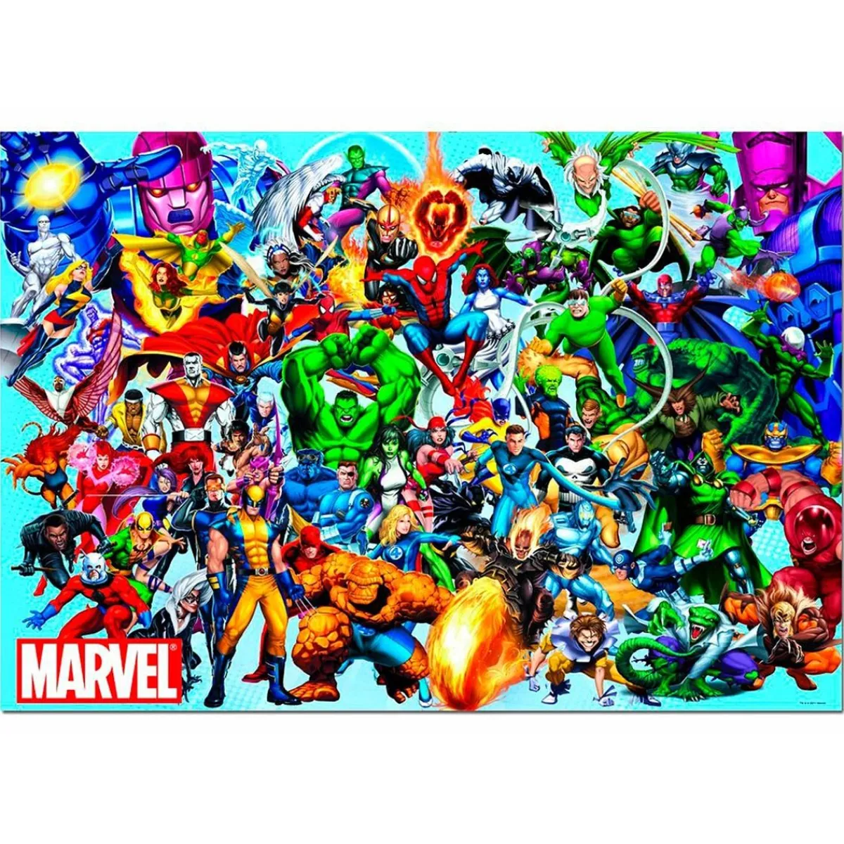 Borrás - Puzzle 1000 Piezas "Los Héroes De Marvel Juegos Y Puzzles