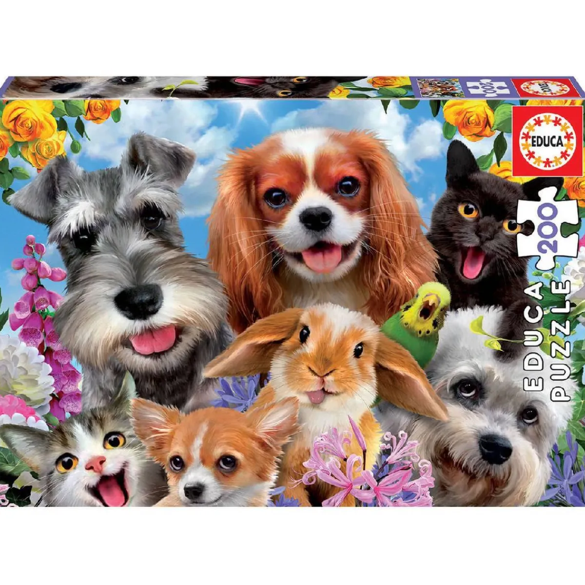 Educa Borrás - Selfie de mascotas - Puzzle 200 piezas*EDUCA BORRAS New