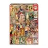 Educa Borrás - Collage Art Nouveau - Puzzle 1000 piezas Juegos Y Puzzles