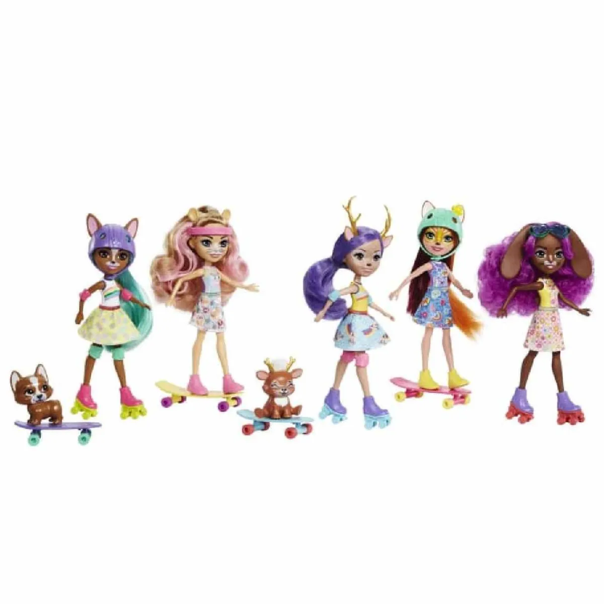 - City Tails - Pack 5 muñecas Skate*ENCHANTIMALS Online
