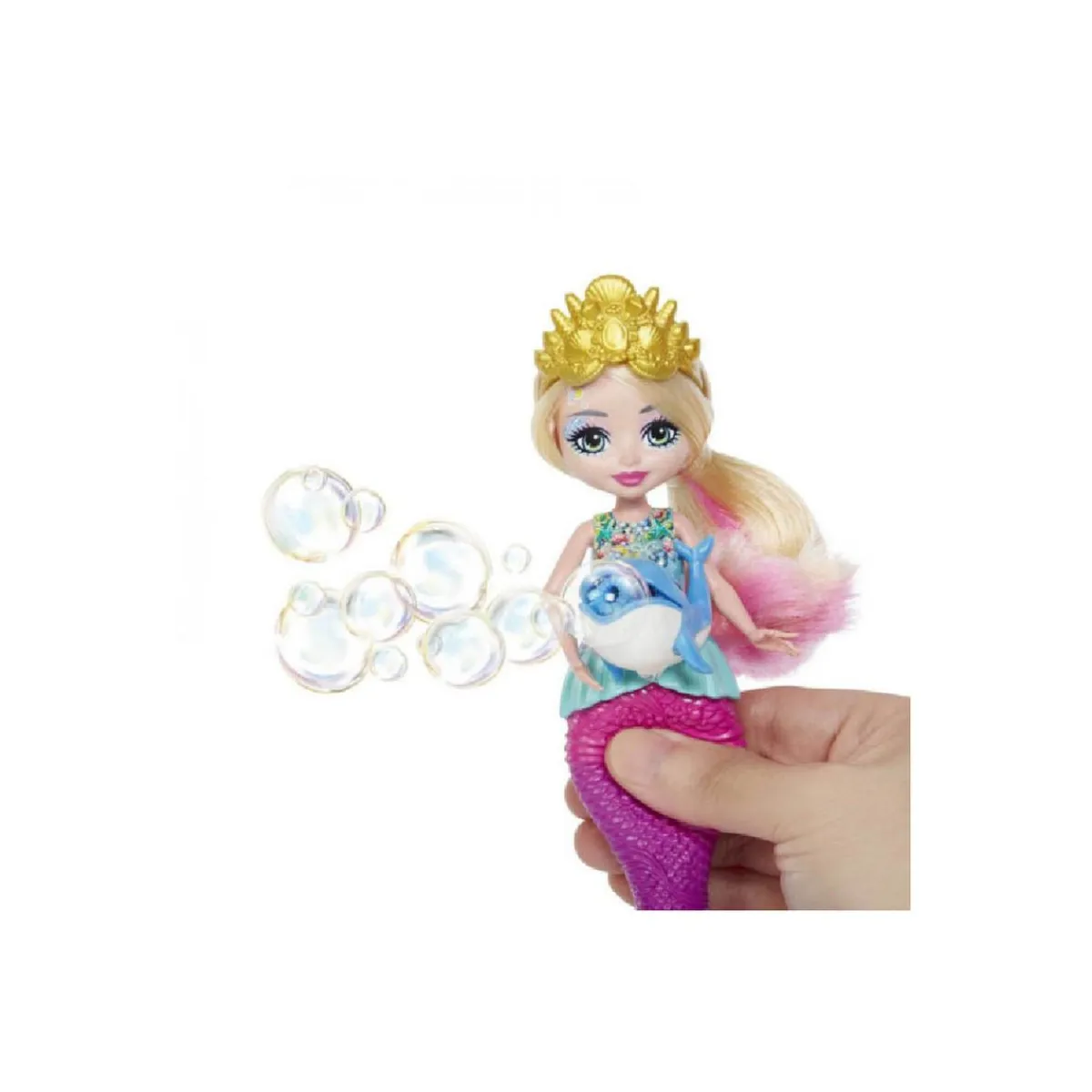 Discount Enchantimals - Royal ocean kingdom - Sirena mágica con pompero Muñecas