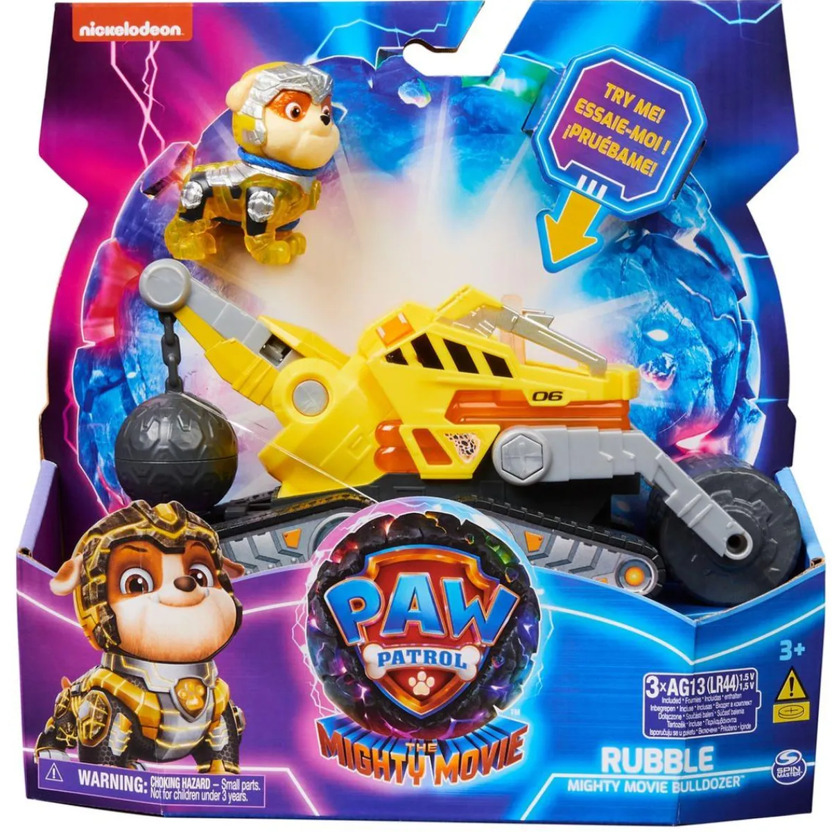 Hot Energía - Patrulla Canina - Camión de construcción de juguete con figura de acción, luces y sonidos ㅤ Coleccionables Y Mini Mundos