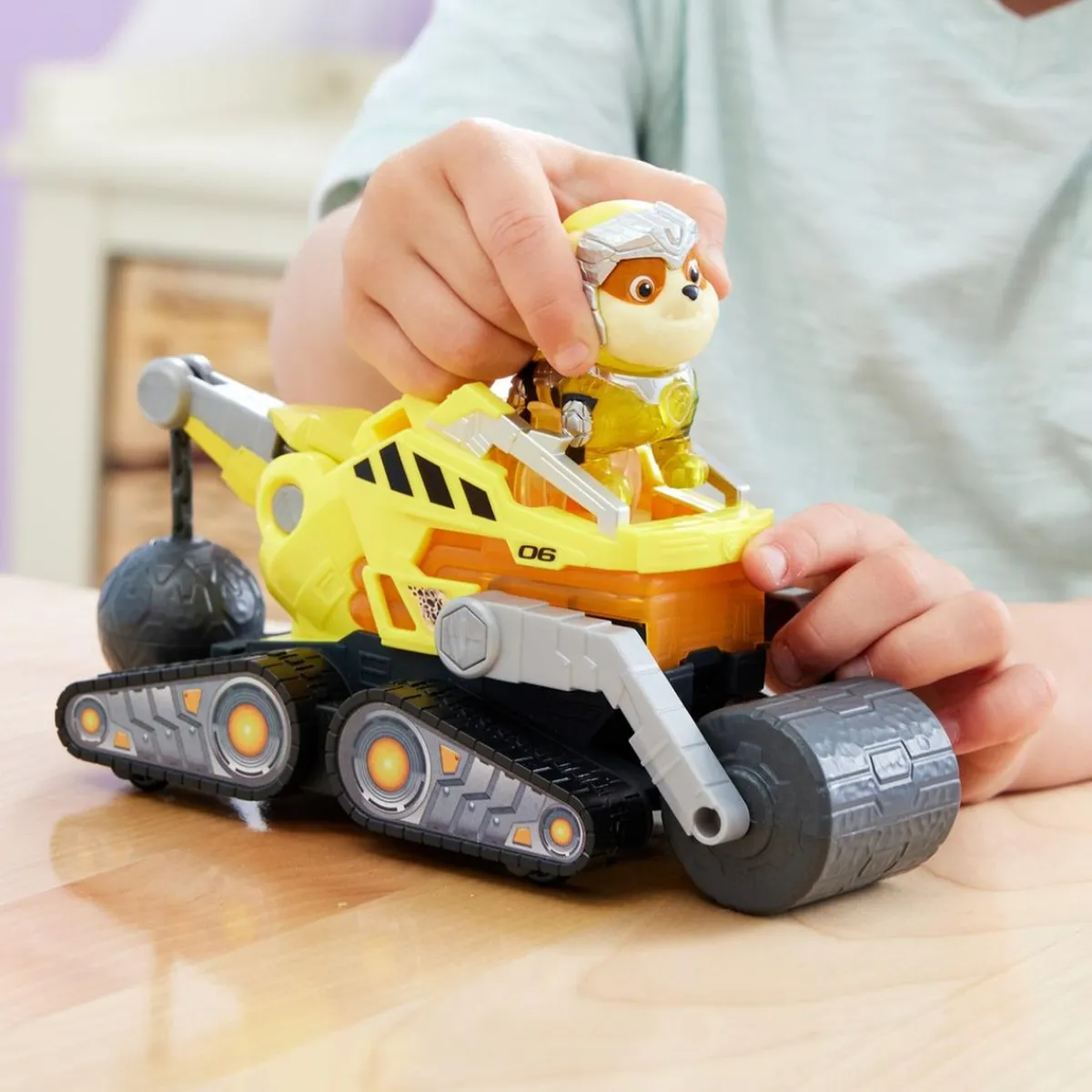 Hot Energía - Patrulla Canina - Camión de construcción de juguete con figura de acción, luces y sonidos ㅤ Coleccionables Y Mini Mundos
