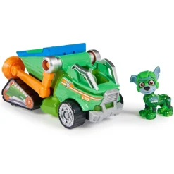 Best Energía - Patrulla Canina - Camión de reciclaje de juguete con figura de acción Rocky, luces y sonidos ㅤ Coleccionables Y Mini Mundos