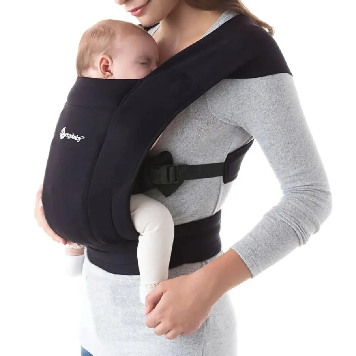 New - Mochila Portabebé Embrace Cotton Negro Portabebés Y Bici·Portabebés Y Mochilas