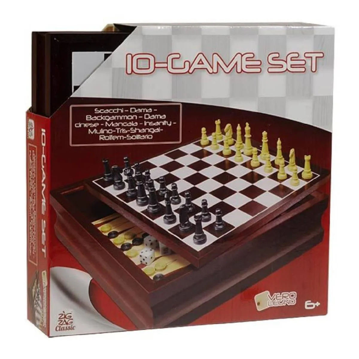 Hot Estuche 10 juegos de madera - juego de mesa Friki Zone|Juegos Y Puzzles