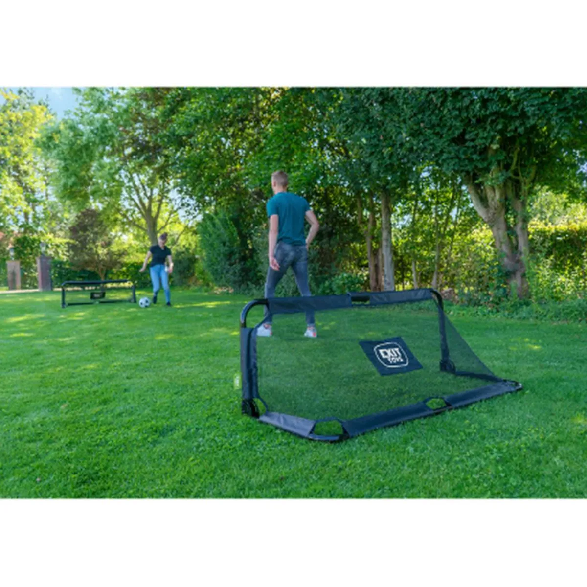 Exit - 2 Porterías de acero de fútbol Panna 150 cm*Exit Toys Hot