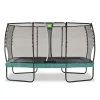 Discount Exit - Cama elástica Allure Premium 244 x 427 cm verde Camas Elásticas