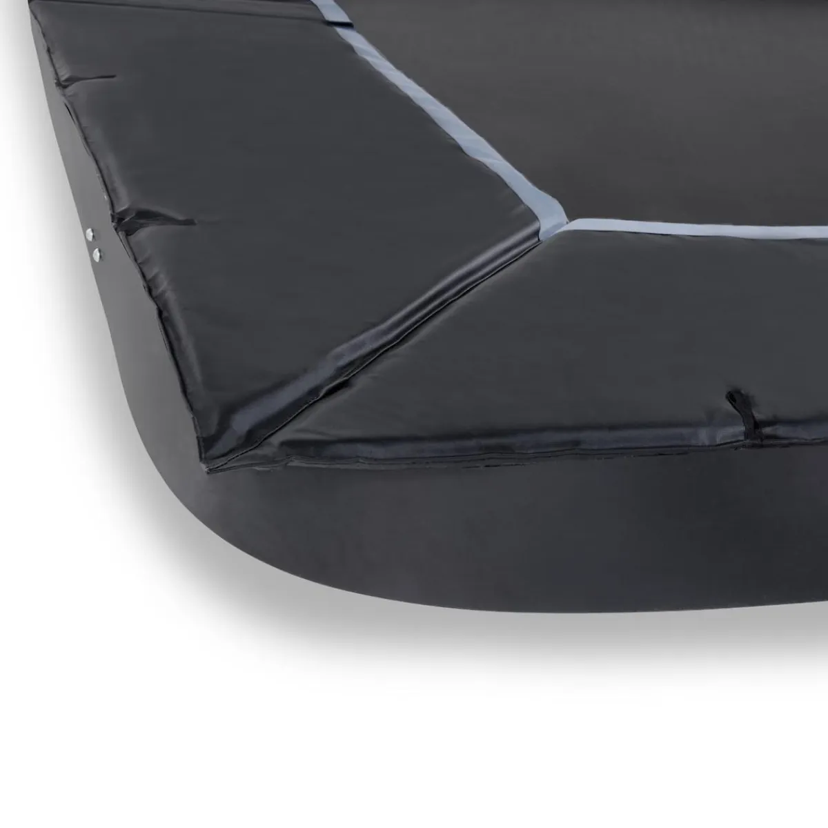 New Exit - Cama elástica de suelo Dynamic 244 x 427 cm negro con perímetro de seguridad Camas Elásticas