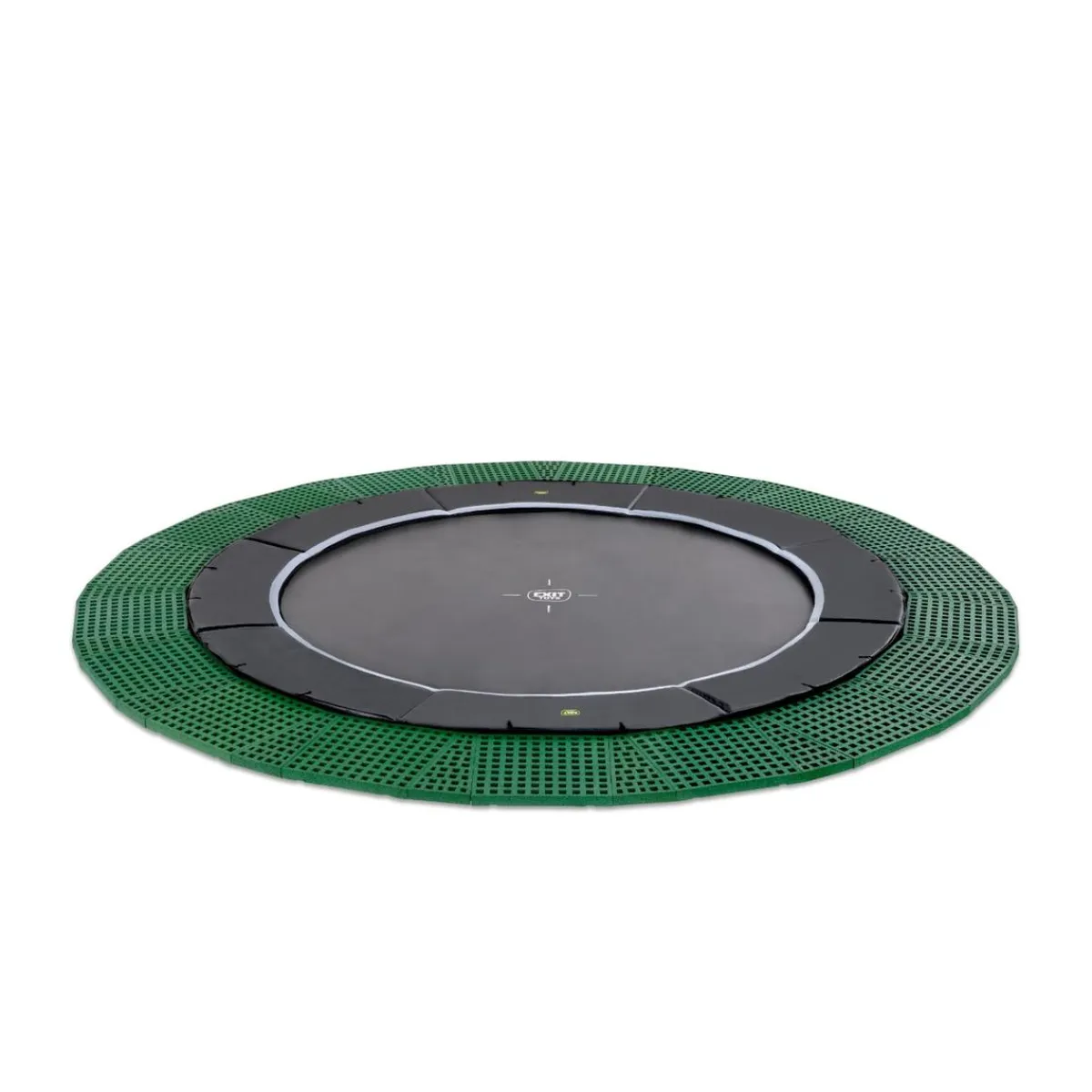 Outlet Exit - Cama elástica de suelo Dynamic 366 cm negro con perímetro de seguridad Camas Elásticas
