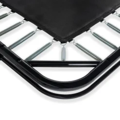 New Exit - Cama elástica de suelo Dynamic 244 x 427 cm negro con red de seguridad Camas Elásticas