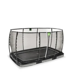 Exit - Cama elástica de suelo Allure Premium 214 x 366 cm negro Camas Elásticas