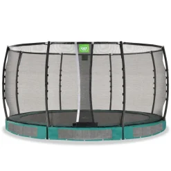 Exit - Cama elástica de suelo Allure Premium 427 cm verde*Exit Toys