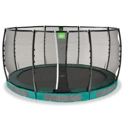 Exit - Cama elástica de suelo Allure Premium 427 cm verde*Exit Toys
