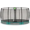 Online Exit - Cama elástica de suelo Allure Classic 427 cm verde Camas Elásticas
