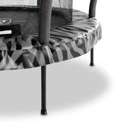 Exit - Cama elástica Junior Tiggy negro/gris con red de seguridad*Exit Toys Clearance
