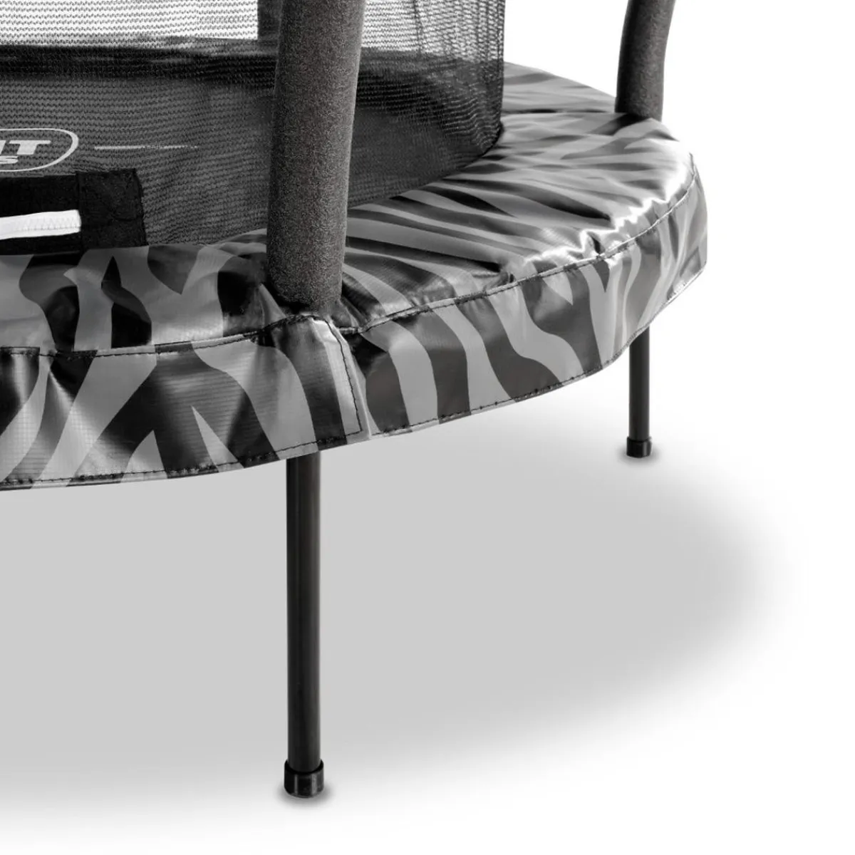 Exit - Cama elástica Junior Tiggy negro/gris con red de seguridad*Exit Toys Clearance