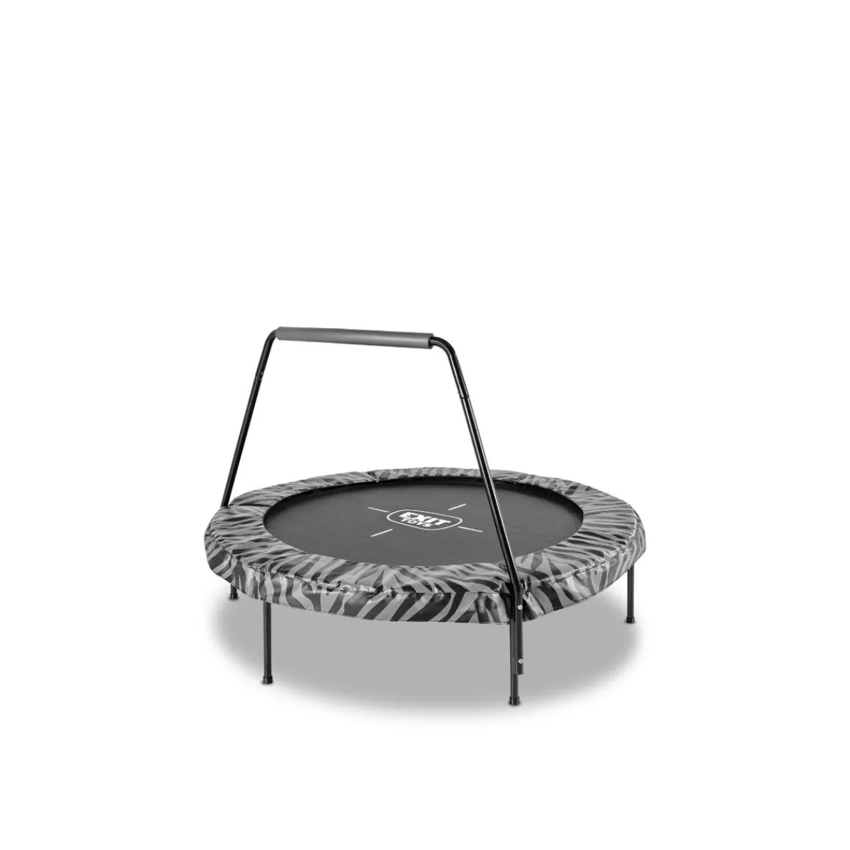 Online Exit - Cama elástica Junior Tiggy negro/gris con barra de apoyo Camas Elásticas