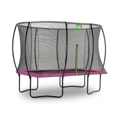 Outlet Exit - Cama elástica Silhouette rectangular rosa 214 cm Camas Elásticas