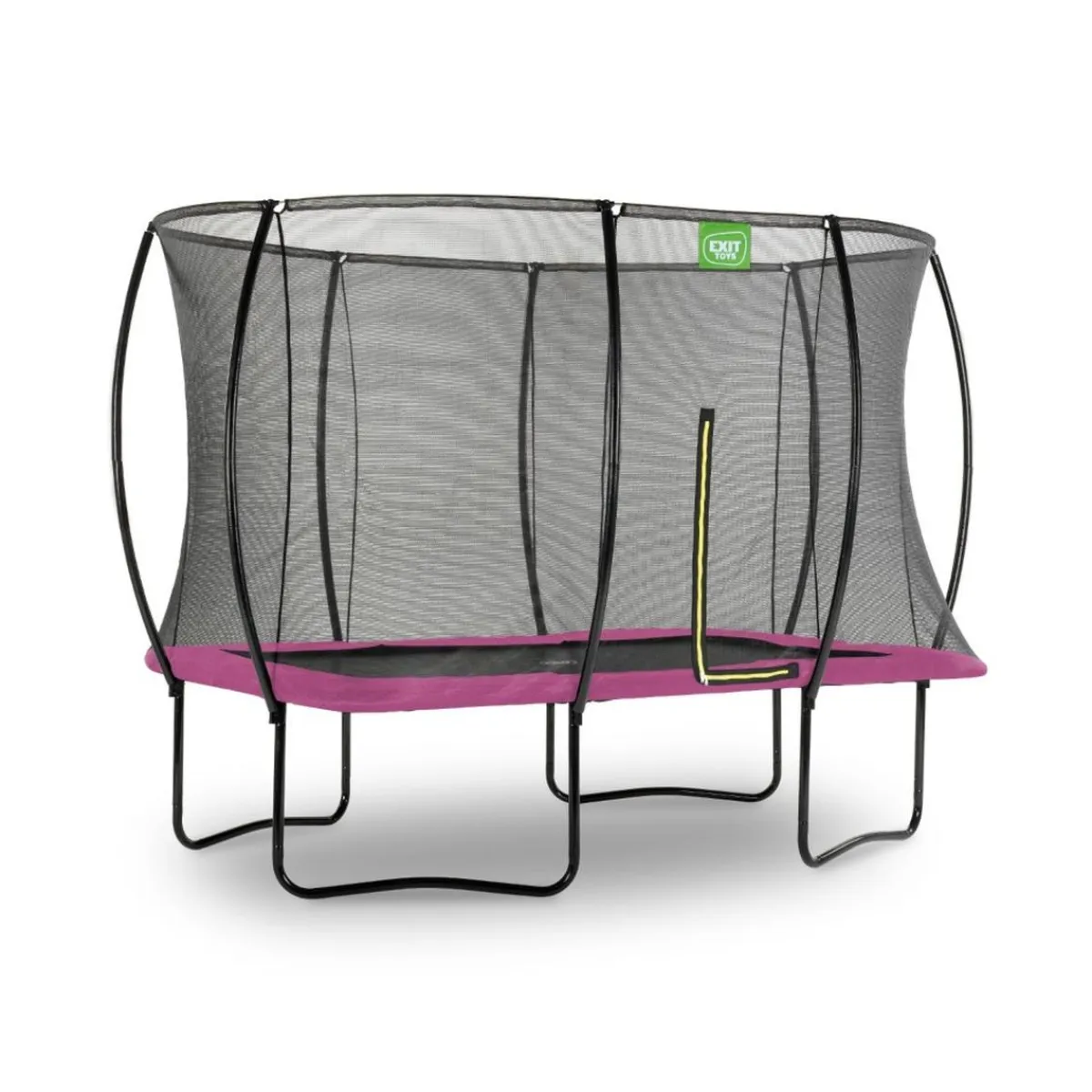 Outlet Exit - Cama elástica Silhouette rectangular rosa 214 cm Camas Elásticas