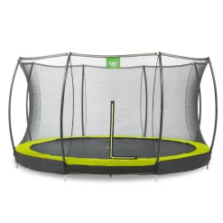 Online Exit - Cama elástica Silhouette redonda de suelo verde 366 cm Camas Elásticas