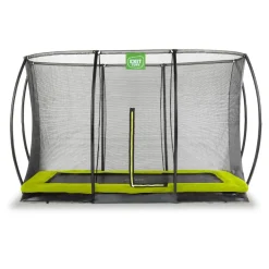Exit - Cama elástica Silhouette rectangular de suelo verde 244 cm*Exit Toys Sale