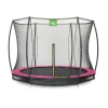 Hot Exit - Cama elástica Silhouette redonda rosa de suelo 305 cm Camas Elásticas