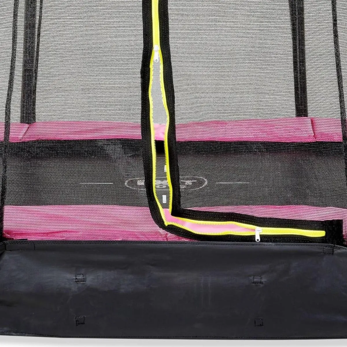 Exit - Cama elástica Silhouette redonda de suelo rosa 244 cm*Exit Toys Discount