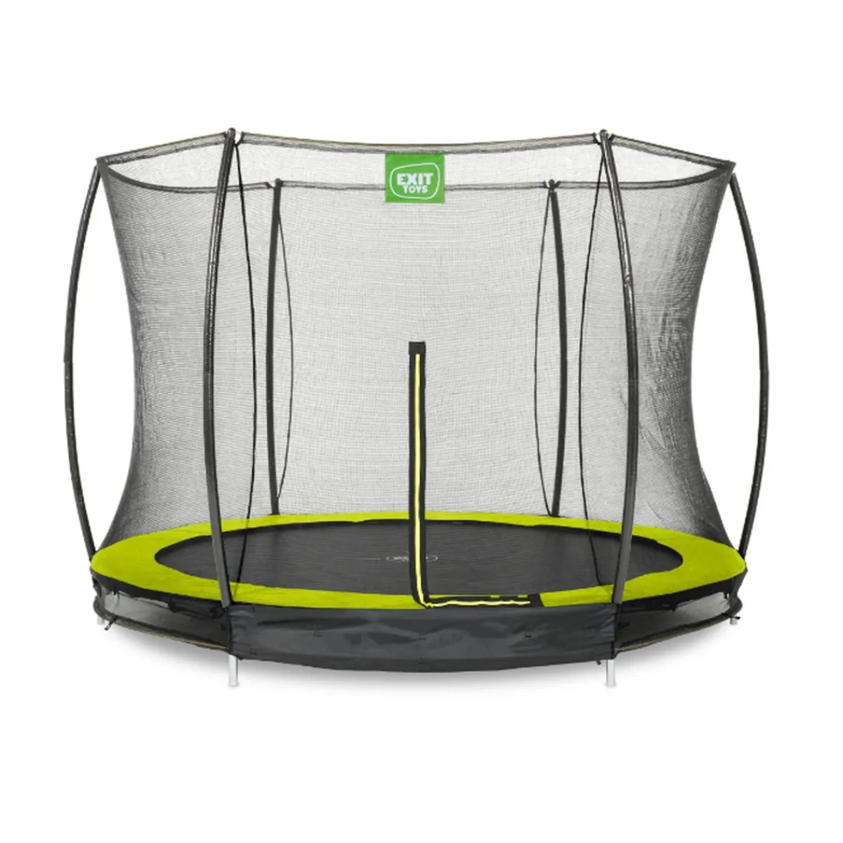 Exit - Cama elástica Silhouette redonda verde de suelo 305 cm*Exit Toys