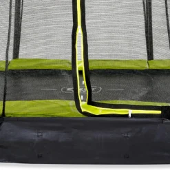 Exit - Cama elástica Silhouette redonda verde de suelo 305 cm*Exit Toys