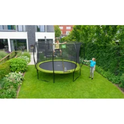 Exit - Cama elástica Silhouette redonda verde 244 cm*Exit Toys New