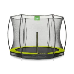 Exit - Cama elástica Silhouette redonda de suelo verde 244 cm*Exit Toys Best