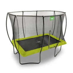 Exit - Cama elástica Silhouette rectangular verde 214 cm*Exit Toys Clearance