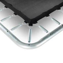 Clearance Exit - Cama elástica Silhouette rectangular de suelo rosa 153 cm Camas Elásticas