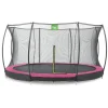 Exit - Cama elástica Silhouette redonda de suelo rosa 427 cm*Exit Toys Best